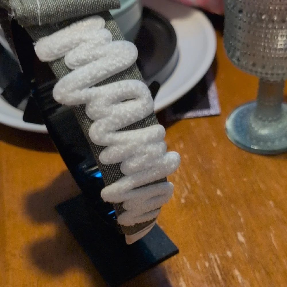 Gray and White Wearable Device